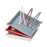 (3 Pack) JJC Darkroom Photo Print Film Developing Tray with Silicone Clip & Drainage Port & Thermometer Slot, 33.4×38.4cm/13.15×15.12', White Red Gray