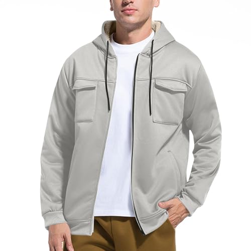 Chaqueta de hombre con capucha clásica resistente a suciedad 7