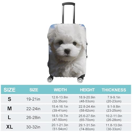 Housse de protection lavable anti-rayures pour valise motif chien