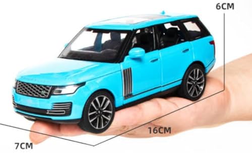 Image of Range Rover SUV Car 1:32 Scale Model Car Exclusive Alloy Metal Pull Back Die-cast Metal Pullback Toy with Openable Doors & Light Music Best Gifts Toys Kids【Colors as Per Stock】