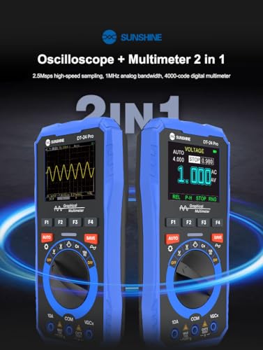 Oscilloscope multimètre 2 en 1 SUNSHINE DT-24 Pro affichage de données - 5
