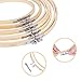 ZHAOER Embroidery Hoops - 5 Pieces Bamboo Cross Stitch Hoop - 6 Inch to 12 Inch for Arts Crafts Sewing