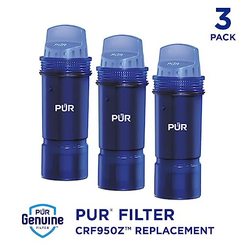 Pur CRF950Z3 Water Pitcher & Dispenser Replacement Filter 3-Pack, Genuine Pur Filter, 3-In-1 Powerful Filtration thumb #1