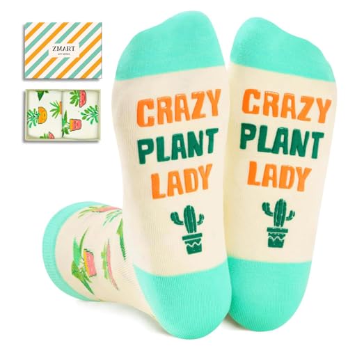 Zmart Plant Gifts - Funny Sunflower Plant Socks, Gardening Gifts for Women