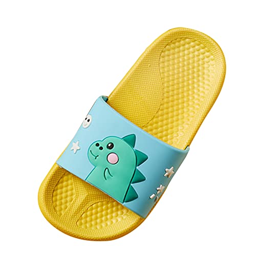 Toddler Boys Girl's Dinosaur Cartoon Slippers Sandals Summer Beach Shower Soft Non-slip Shoes Slipper