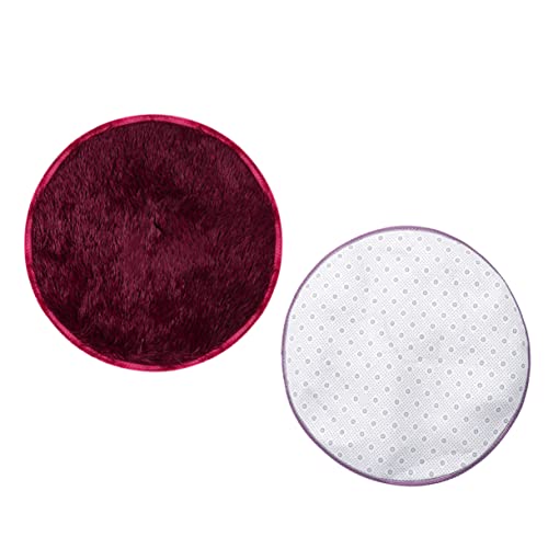 Abaodam Pets Plush Cushion Adorable Round Warm Mat Slip Resistant Bottom Soft Material for Dogs and Cats for and Home Use Color