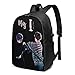 Produktbild HOIH 17 Zoll Rucksack Laptop USB Ladegerät Bookbag Meine Joshua Seventeen Daypack Mode Mann Mädchen Label Card Card Bag