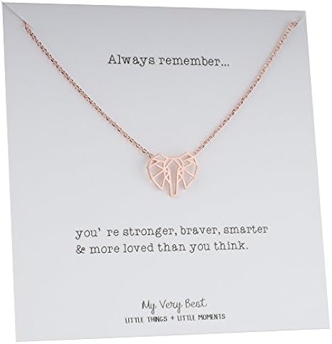 Elephant Necklace (Rose Gold Plated 