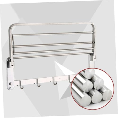 Porte-serviettes mural Uonlytech pliable, la solution pour petite salle de bain encombrée