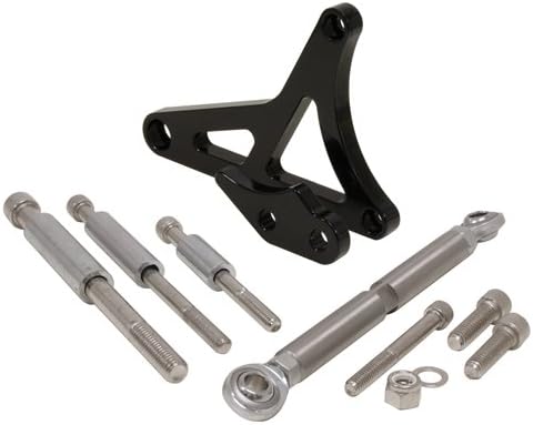 Compatible / Replacement for Ford Mustang 5.0 Billet Aluminum ALTERNATOR Bracket Set - Black