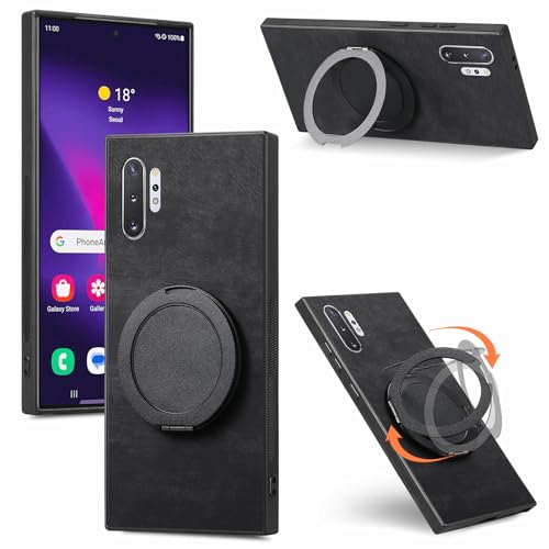 Coque Compatible avec Samsung Galaxy Note10 Plus,Compatible avec Samsung Galaxy Note 10 Pro Aimant intégré [PC+TPU+PU] 3 en 1 Kickstand bidirectionnel...