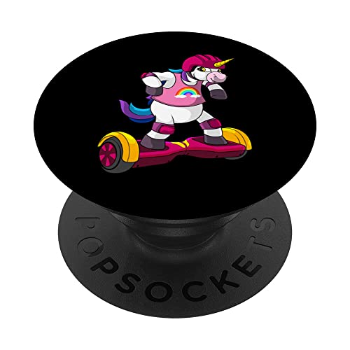 Funny Hoverboard Art Girls Boys Kids Unicorn Elecric Scooter PopSockets Swappable PopGrip