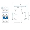 Interruttore Magnetotermico Interruttore automatico DC 12V 24V 48V 54V 72V 100V MCB 1P 2 poli for auto elettrica 6A 20A 40A 63A Interruttore di protezione della batteria Interruttori Automatici(1P,20A #3