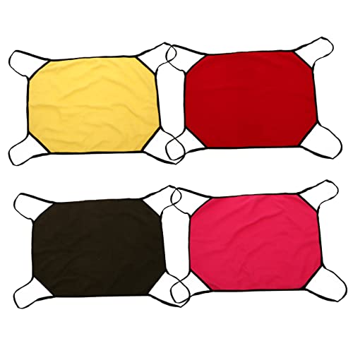VANZACK Breathable Mesh Cat Hammock Bed Swing for Cats 4pcs Cat Hammock Hanging Resting Sleeping Seat for Pet Comfort Random Color