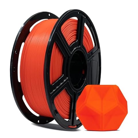 FLASHFORGE 3D Printer Filament, PLA PRO Filament 1.75mm, 1KG Spool (2.2lbs), Dimensional Accuracy +/- 0.02mm for FDM 3D Printers, Better Tenacity & No Knotting (Tangerine)