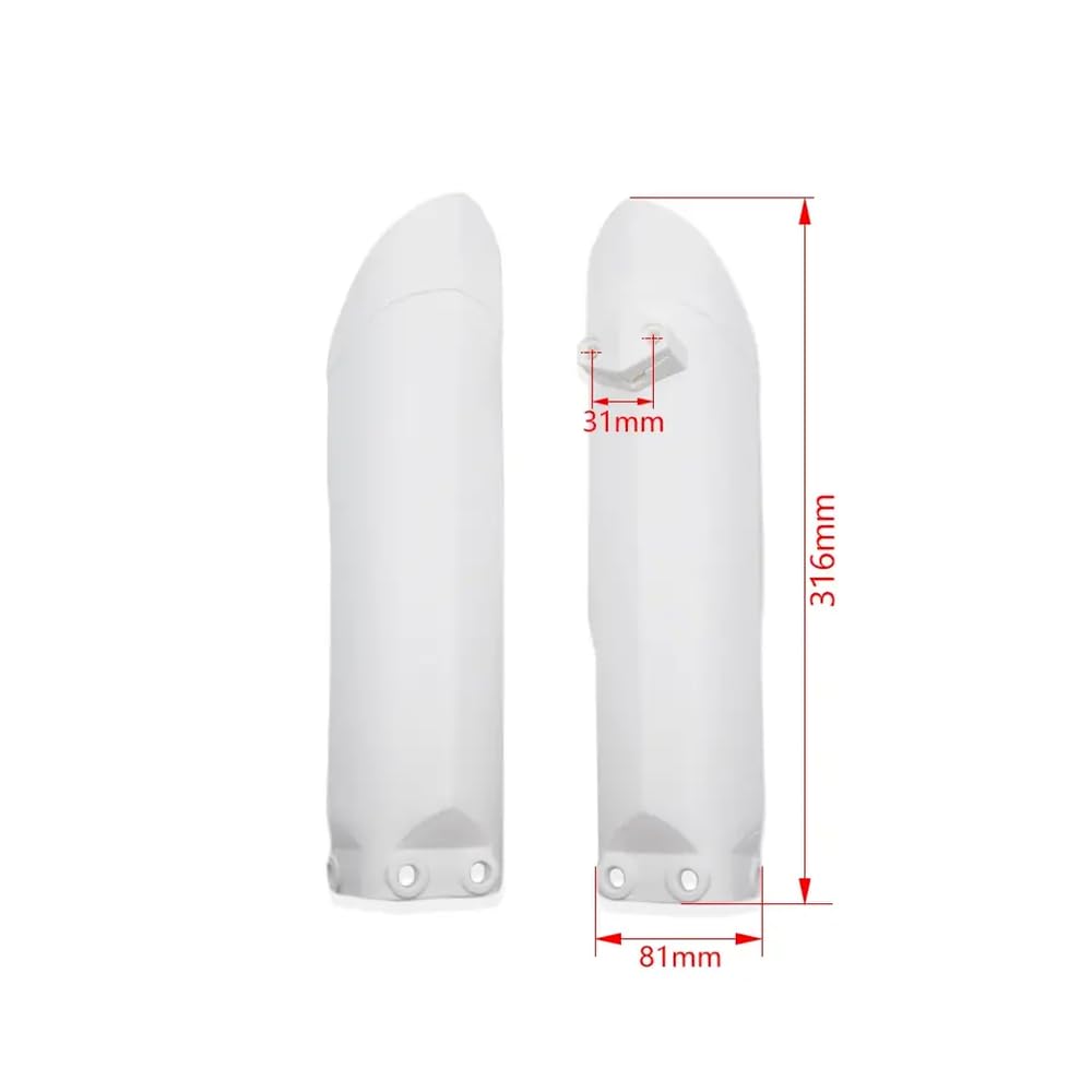 Copertura per protezioni forcella in plastica compatibile con i modelli di moto SX85 Freeride 250R 350 E-XC E-SX E-SM Protezioni ammortizzatore anteriore