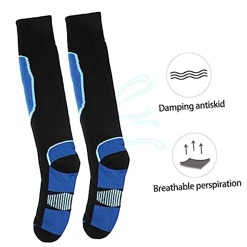 Calcetines de esquí para hombre Beavorty, pack de 2 de algodón transpirable para deporte 3