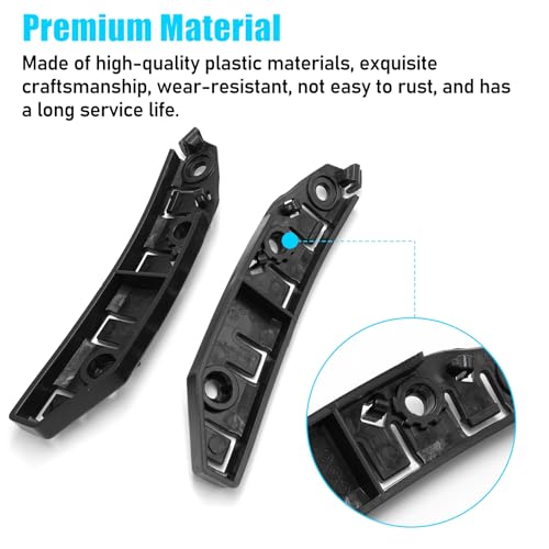 Jaronx Compatible with 2017-2023 Tesla Model 3 Front Bumper Bracket 1084181-00-E 1084182-00-E, Left & Right Front Fender Retainers Bracket Holder for Tesla Model 3 Front Bumper Fender Bracket Support
