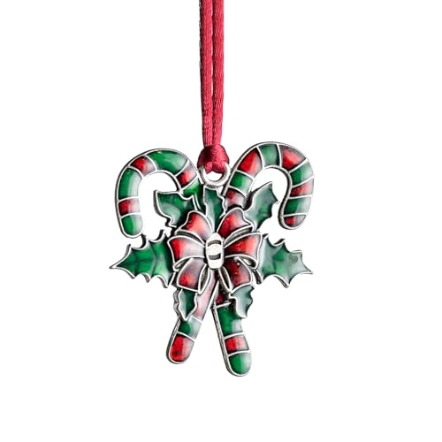 Solid pewter christmas tree ornament