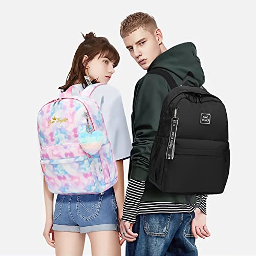 Caran·y Waterproof Girls Backpack For Kids In Elementary School Bag Large Space Love Decoration Starry Pattern Fit Over 6 Years Old Backpack For Toddler Girls Book Bag（Purple） #TOP6