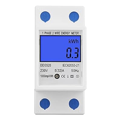 Single Phase Energy Meter Electric Meter 230V LCD KWH Electric Meter 5-32A 50Hz Single Phase DIN-Rail KWH Meter Energy Meter Electric KWH Meter