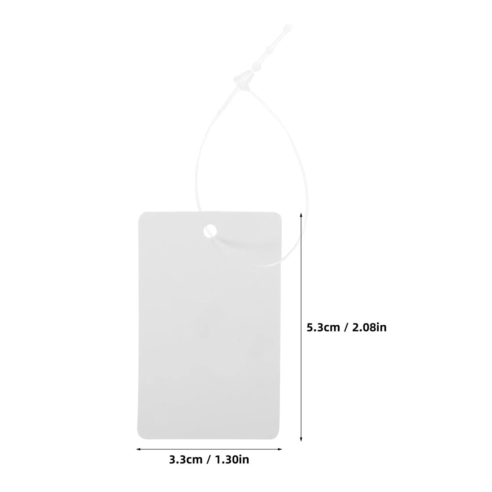 Lot de 1000 étiquettes de prix vierges en plastique avec ficelle pour vêtements, vente au détail, étiquettes résistantes à l'usure, faciles à afficher