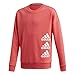 Produktbild adidas Mädchen JG MH Crew Sweatshirt, Rosbas/Blanco, 140 (9/10 años)