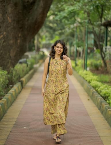 Image of ANNI Designer Women's Rayon Blend Straight Printed Kurta with Palazzo