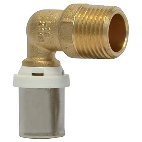 Raccord mâle coudé à sertir multicouche 12/17 - Ø16-3/8” - 30362-16-12 - Fixoconnect - Ayor