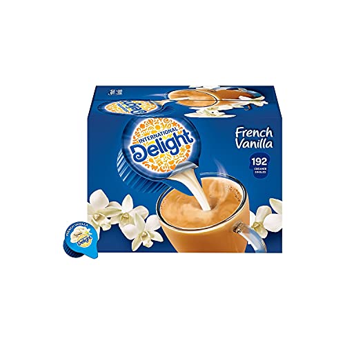 International Delight Creamer Singles French Vanilla – Single Serve Non Dairy Delicious Flavored Coffee Creamers For Home Offices Parties or Group Events – 192 Count