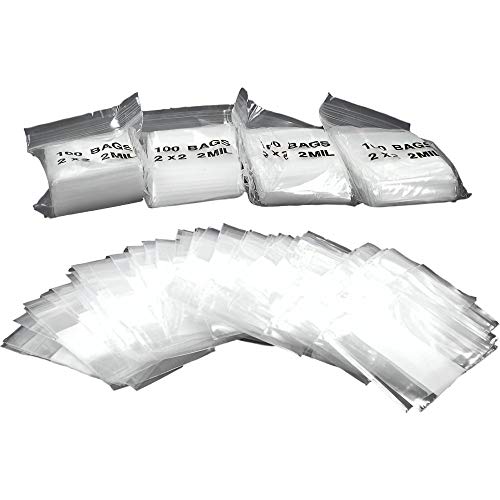 500 Zipper Block Bags Resealable Plastic Baggies 2