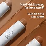 Julep Skip the Brush Cream to Powder Bronzer & Contour Stick - Melted Cocoa Medium skin tones - Long Lasting Blendable and Buildable Color -Multi-Use 2-in-1 Blush and Lip Makeup Stick - Image 5