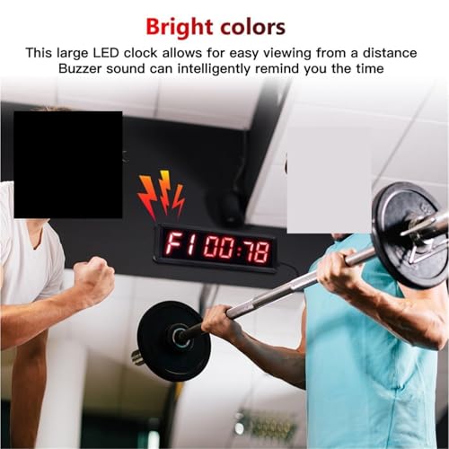 Minuterie sportive LED de 1.5 pouces avec télécommande programmable pour garage - 3