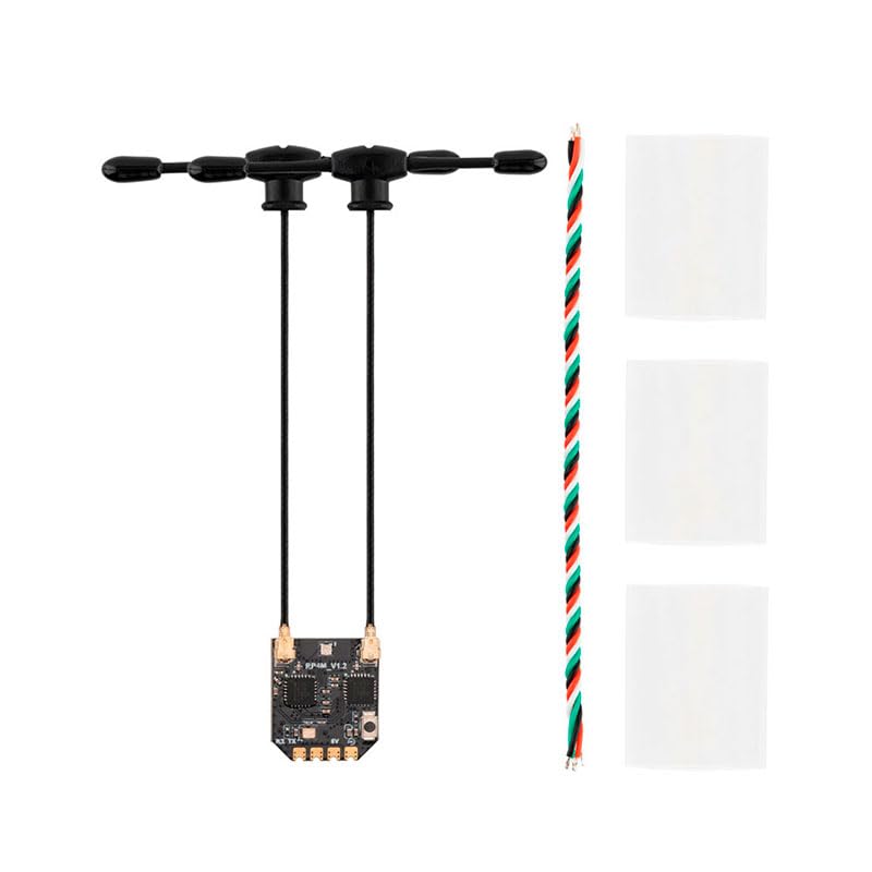 Image of Radiomaster ELRS Receiver RP4TD-M 2.4GHz ExpressLRS Nano Receiver with 79mm UFL T Dual Antenna for FPV Drone /Tiny Whoop /Fixed-Wing RC Plane