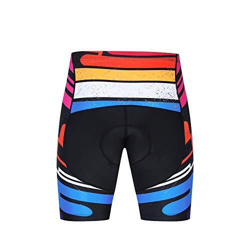Weimostar Shorts de ciclismo masculinos para ciclismo e bicicleta meia calça acolchoada 4D, Cf0325-s