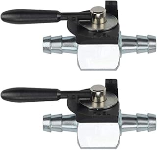 2 Packs 1/4" Fuel Shut Off Valve Fit 180 Degree Oregon 07-403 Heavy Duty Inline Cut Petcock Gas Diesel Petrol Scag 48568 Inline Shut Off Valve 1/4 Inch