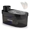 Battery Operated Cat Water Fountain 4L/135oz Pet Fountain Cat Water Dispenser Dog Water Fountain Multi-Mode Ultra-Quiet Sensor Controlled with Stainless Steel Bowl 2 Filters Easy Cleaning