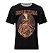 CRkkgzxm Men Guys Brazilian Heavy Metal Band Ŝèp̪ũ-ĺťũŕá T Shirt Crewneck Short Sleeve Shirt, Breathable Tee Top Shirt for Mens, Graphic Custom Tees Clothes Top XL, Style