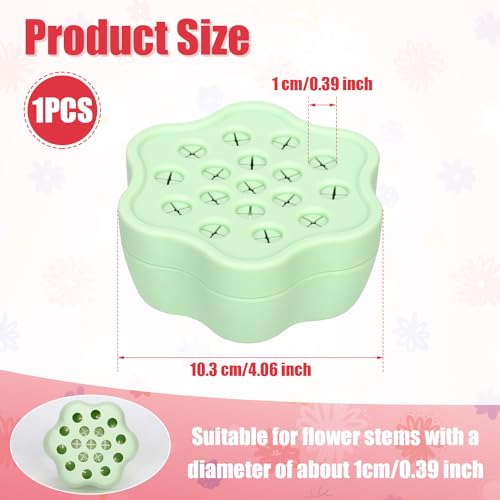 Spiral Ikebana Stem Holder, 2024 New-Styled Spiral Bouquet Twister Flower Stem Holder Flower Arrangement Holder for Home Decor Vases Floral Art DIY (Green)