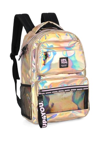 Mochila de Costas Up4you Holográfica - Champanhe
