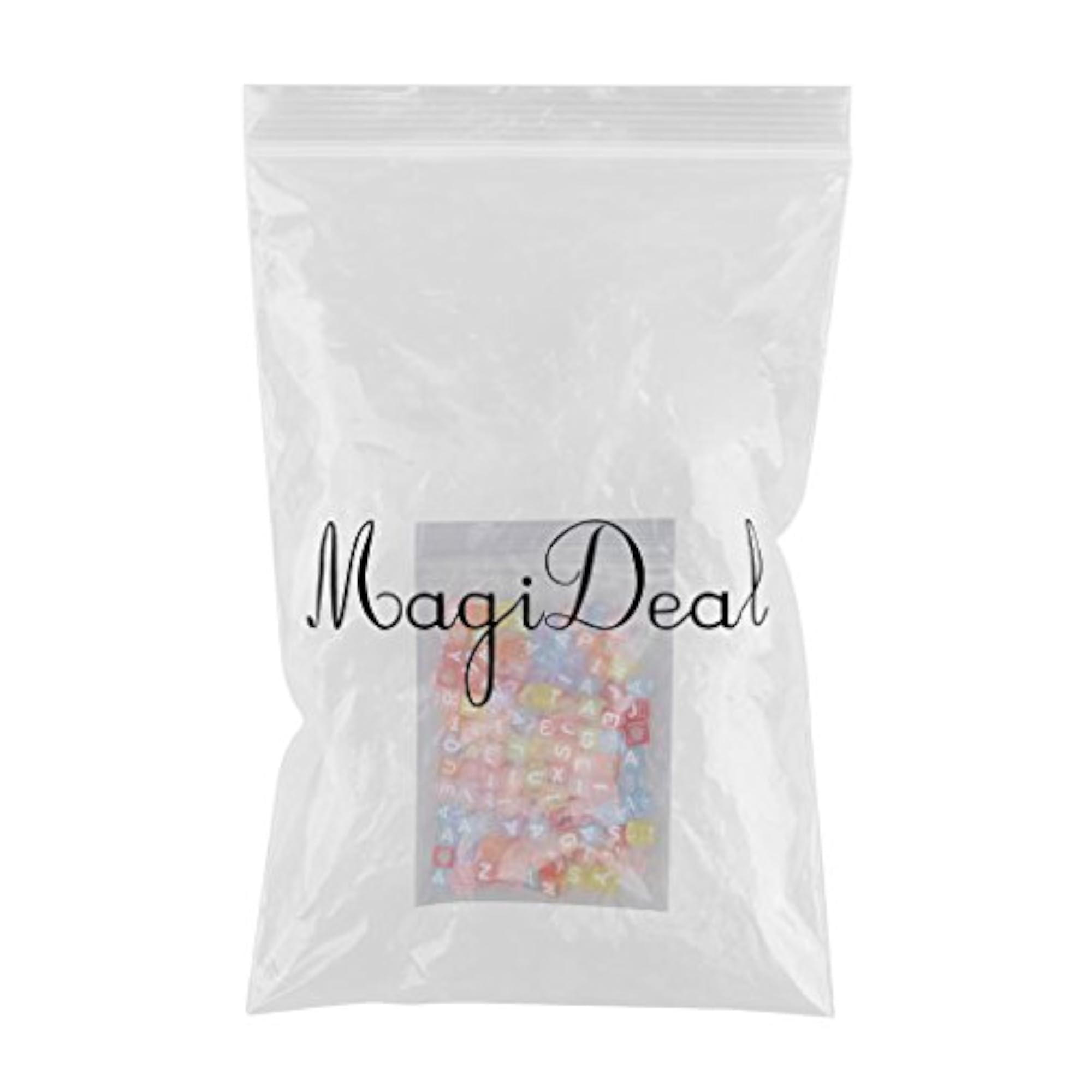 200 Pcs Mix Square Acrylic Alphabet Beads for DIY Crafts