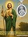 WYUESGU St Jude Necklace Saint Jude Necklace for Men St Jude of Thaddeus Medal Saint Jude of Thaddeus Pendant Necklace Catholic Jewelry Religious Gifts for Men Anniversary Birthday Gifts