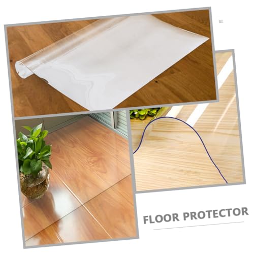 Alfombra transparente de PVC PRETYZOOM protector de suelo duro y muebles 4