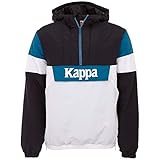 retro windbreaker amazon Witterungsbeständig Kappa Herren Authentic FOLKAN Windbreaker, Caviar, M