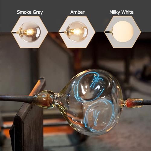 Plafonnier moderne de luxe style scandinave avec 10 verres suspendus E27 - 5