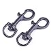 Noyin 15mm Black Swivel snap Hook Swivel Claw Clasp Swivel Lobster Clasp Hardware 4pcs
