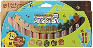 Little Brian People Paint Sticks Skintones Colours 12 Assorted, 12 x 10g