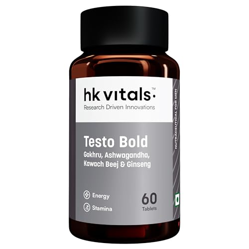 Image of hk vitals Testo Bold (60 Tablets) | Testosterone Booster for Men | For Energy, Stamina, & Strength
