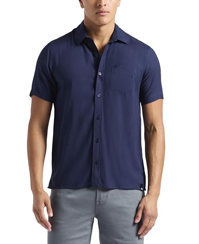 Chemise Sirilo homme manches courtes coupe ajustée mode décontractée boutonnée