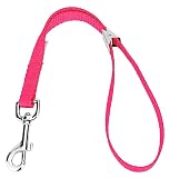 Country Brook Petz­ - Hot Pink Nylon Spring Loaded Grooming Loop Featuring Vibrant Colors (16.5 Inch, 5/8 Inch Wide)